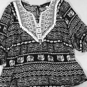 Adorable elephant patterned shirt